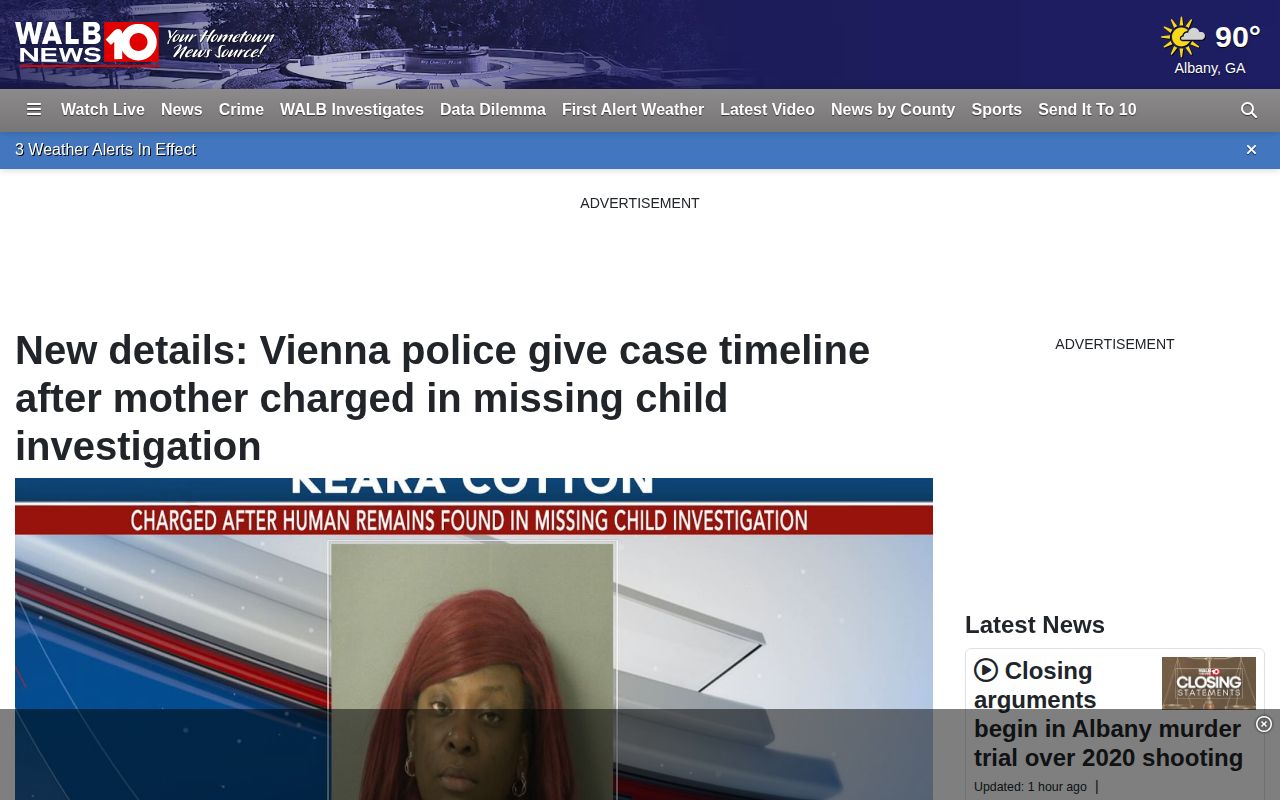 WALB regional Dooly County Vienna crime coverage